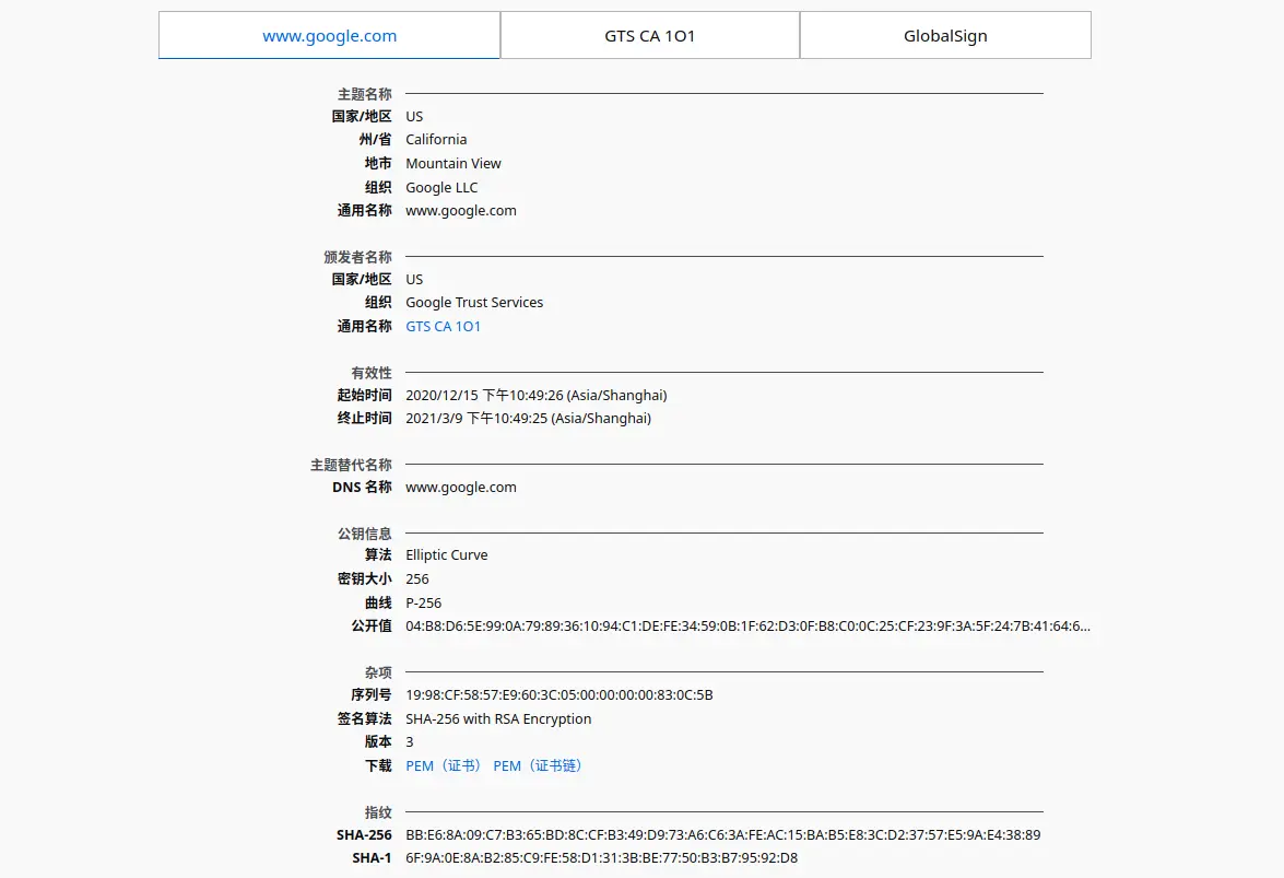 Google's Cert